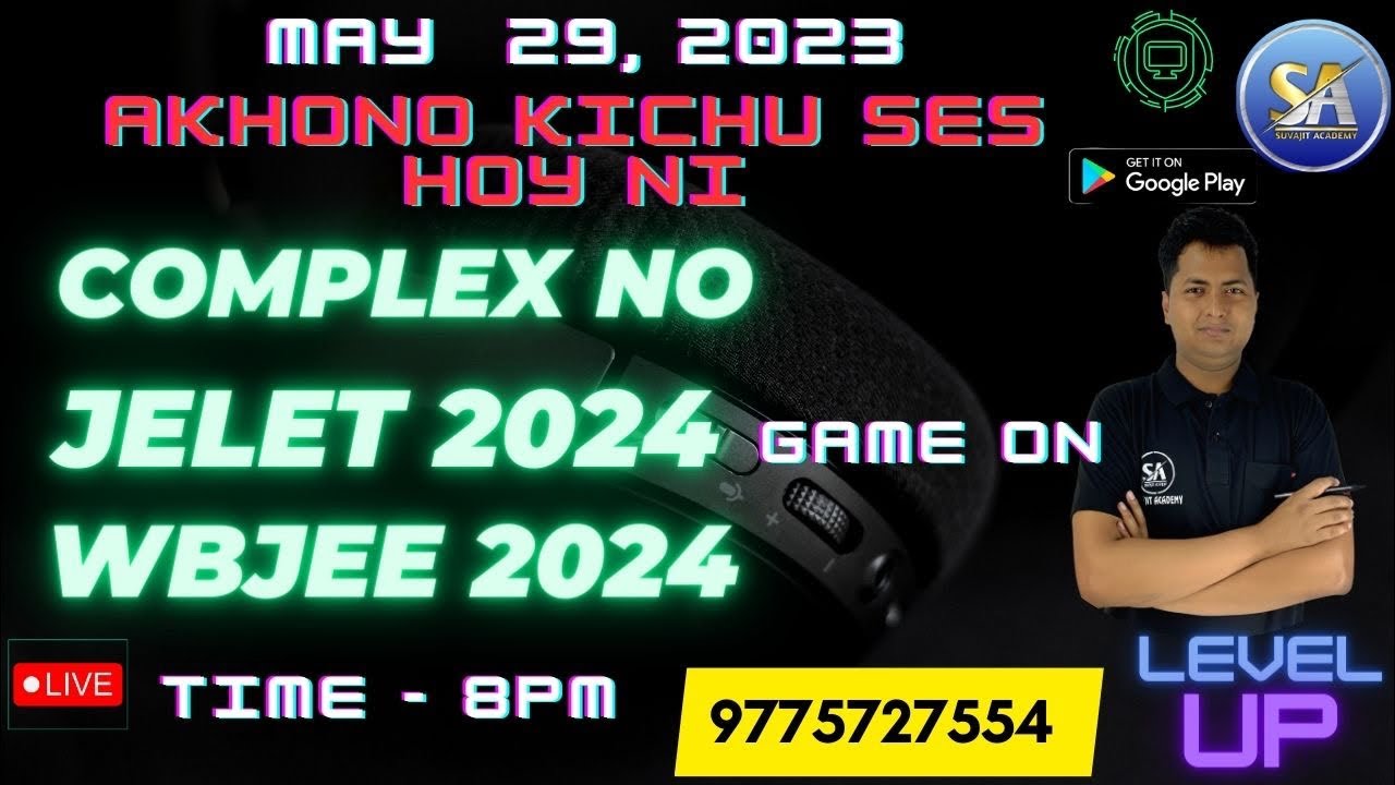 Complex No | Wbjee 2024 | Jelet 2024 | 1st class