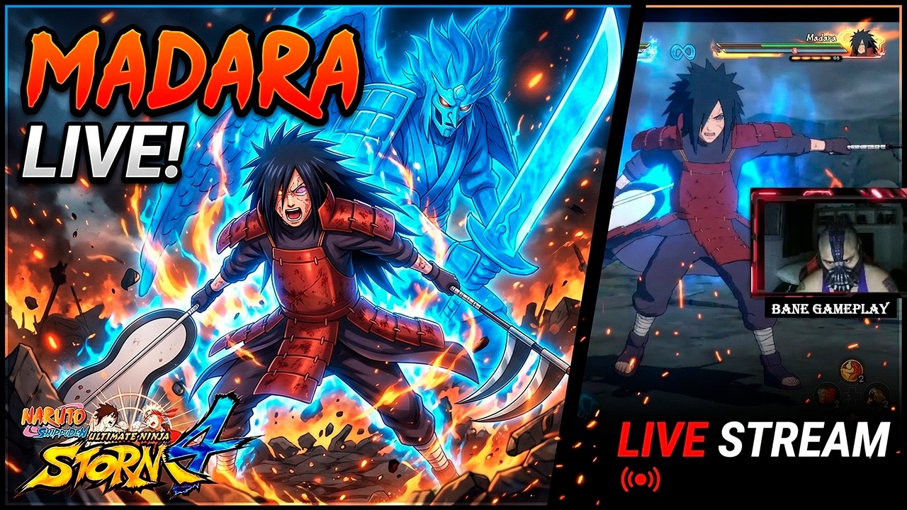 🔴 LIVE - NARUTO STORM 4 DE UCHIHA MADARA - GAMEPLAY