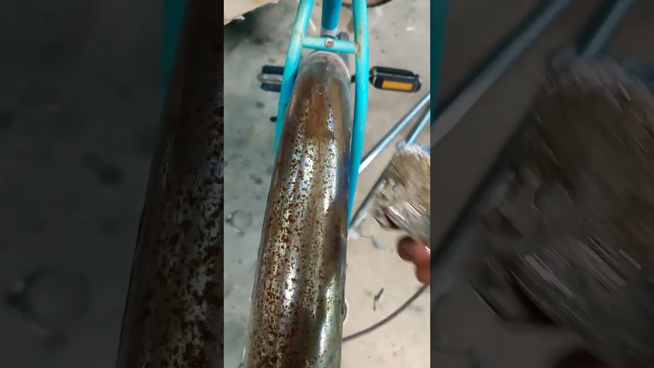 removing rust from chrome with tin foil