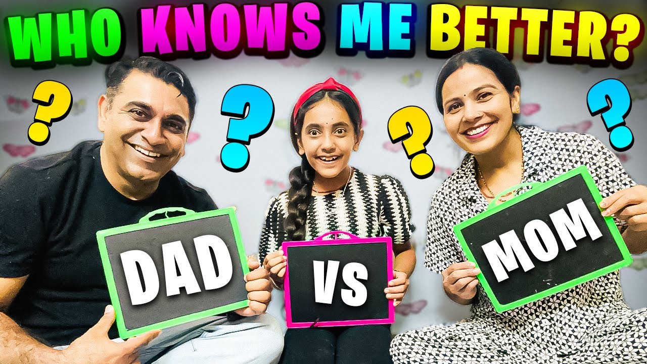 WHO KNOWS ME BETTER? Dad vs Mom | Comedy Family Challenge | Samayra Narula and Family