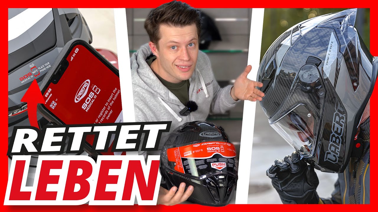 DIESER HELM RETTET LEBEN (speichert eure Gesundheitsdaten) 🤯⛑️ Caberg Drift EVO 2