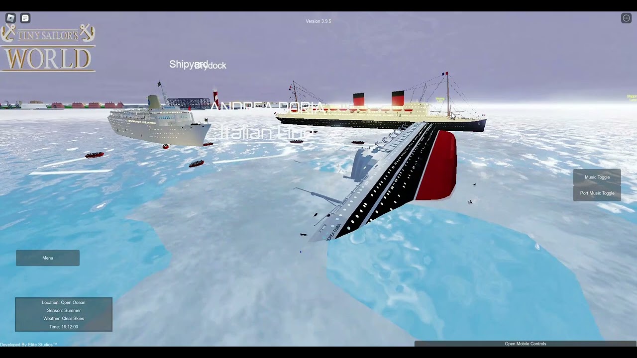el hundimiendo del TN Andrea Doria