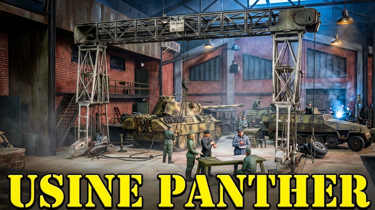 Diorama WW II  PANTHER D maintenance (step by step)