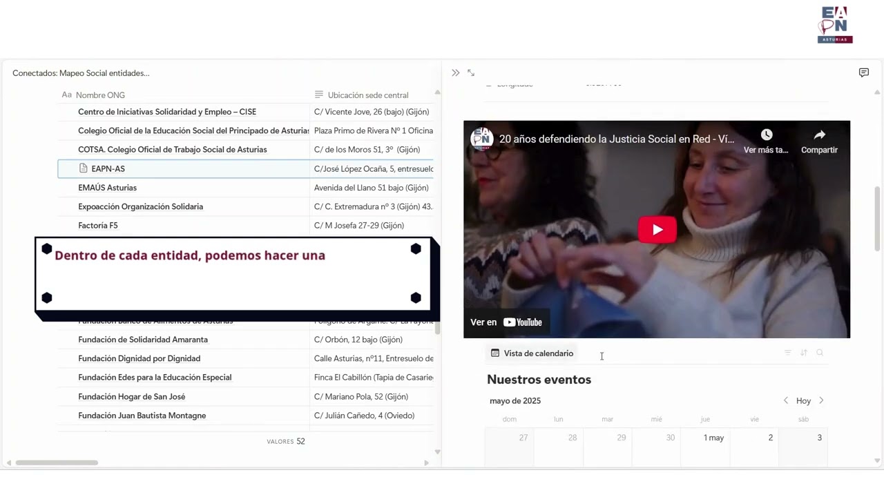 Conectados: un mapeo social de las entidades de EAPN-AS