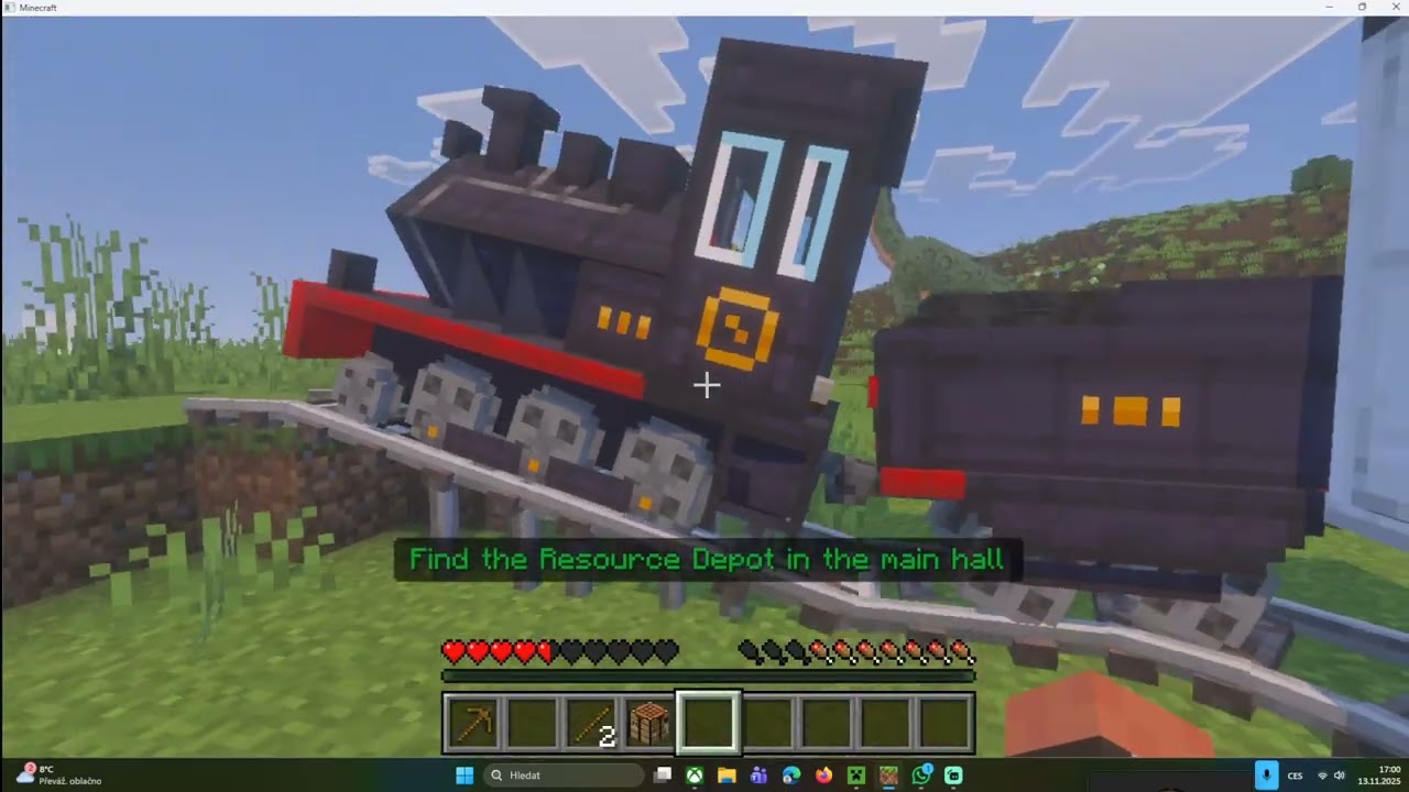 našli jsme opuštěný vlak v minecraftu(dynovlaky 1díl)