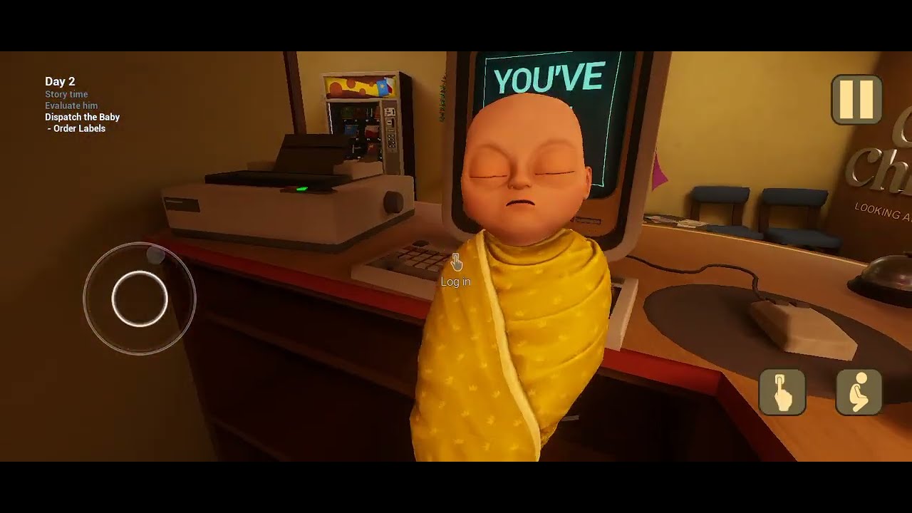 The creepiest game The baby in yellow horror game #baby#babyinyellow#horrorgame #horror #horrorvideo