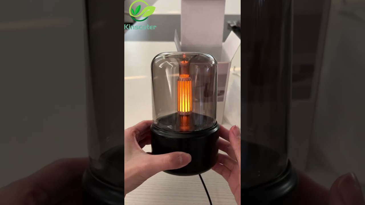Candlelight aroma diffuser Desktop Night Light Humidifier For Office Home Room Bedside Holiday Gifts