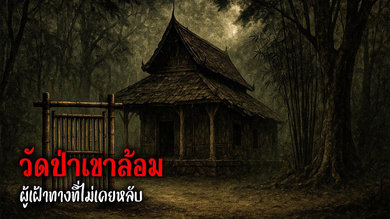 วัดป่าเขาล้อม — ผู้เฝ้าทางที่ไม่เคยหลับ | เรื่องเล่าสยองขวัญ