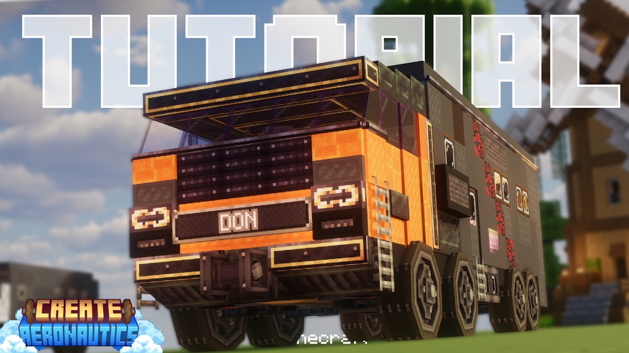 Create Aeronautics Truck Tutorial #minecraft #createaeronautics