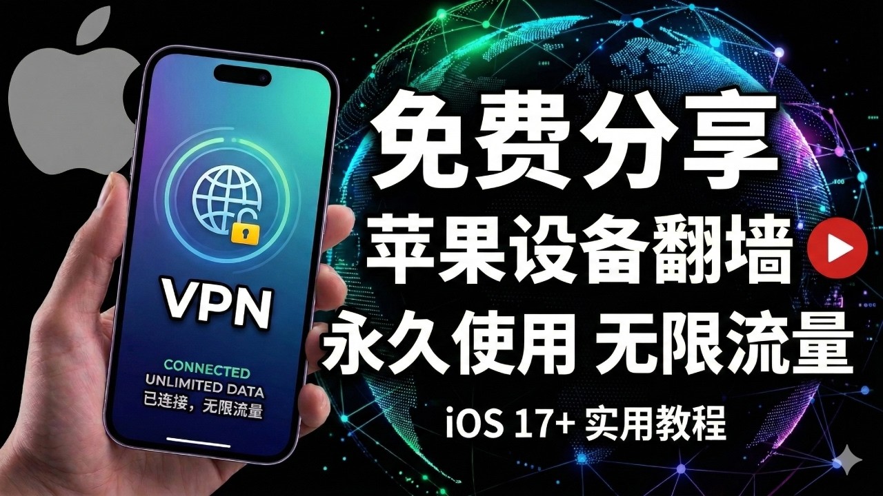 不用买机场了？翻墙软件自带免费节点｜支持 iPhone / Windows / Mac科学上网，打开cc字幕【豌豆分享】