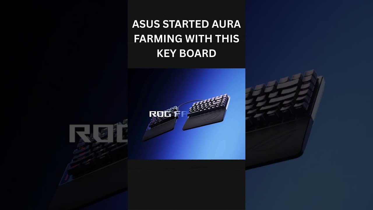 ASUS KEYBOARD THE AURA FARMER 😳 #asus #aura #tech