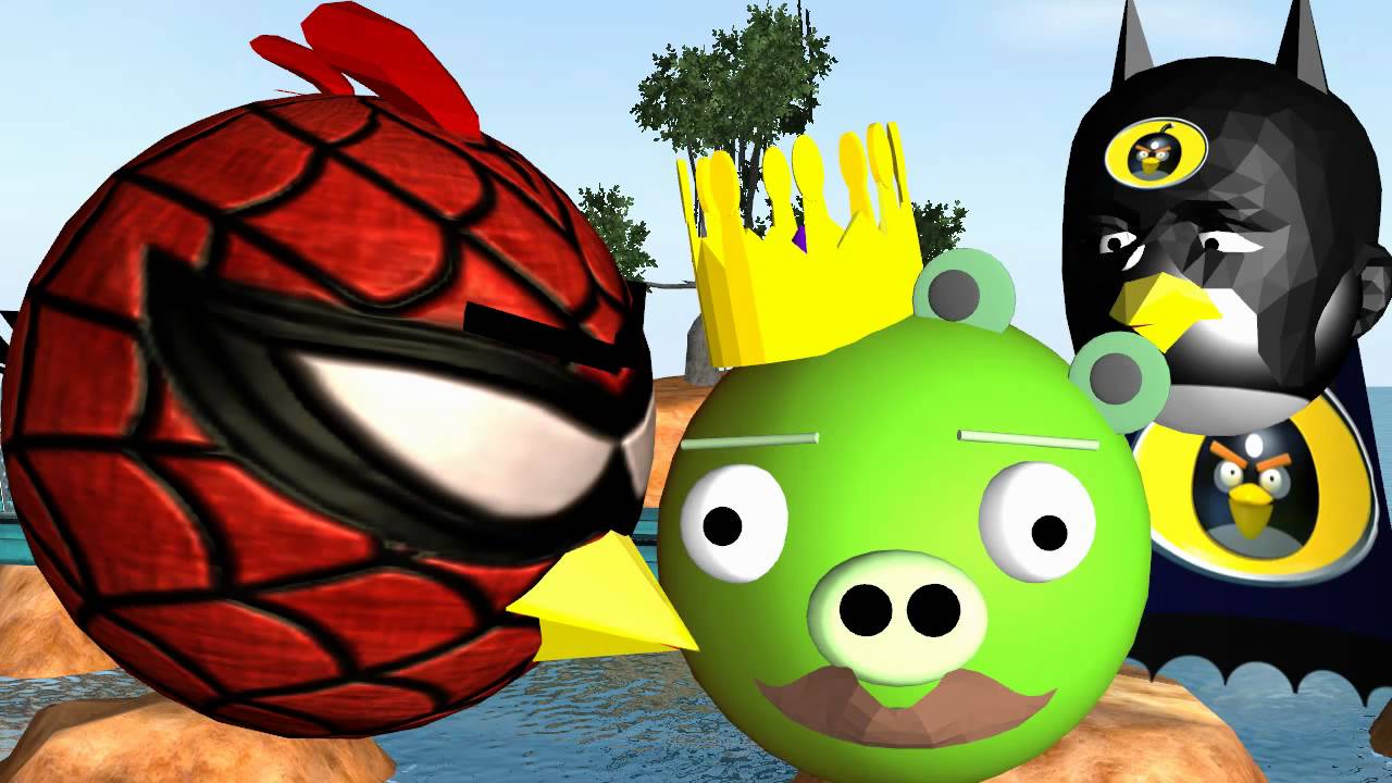SUPER HERO ANGRY BIRDS ♫ 3D ANIMATION SPOOF  ☺ FunVideoTV-Style