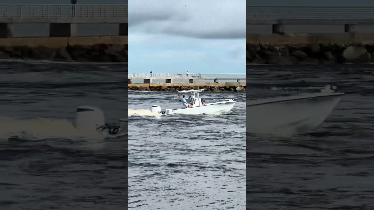Captain shows us how to exit Sebastian Inlet like a pro on a rough day