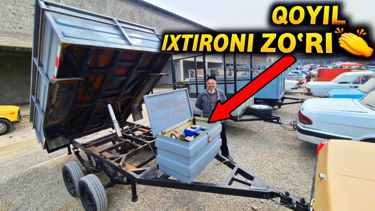 МАНА ИХТИРО! ПРИЦЕПГА НИМА ҚИЛИНГАНИНИ ЎЗИНГИЗ КЎРИНГ! АЗЛК, ПИКАП ЗЎРЛАРИ ЧИҚДИ