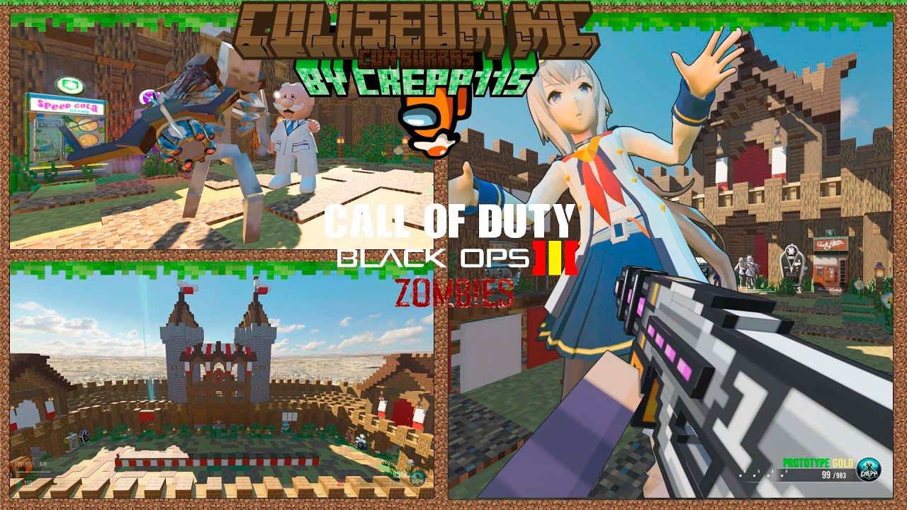 Coliseum MC 😎😎😎Nuevo Coliseo de crepp con Manglers, Panzers y millones de zombis...