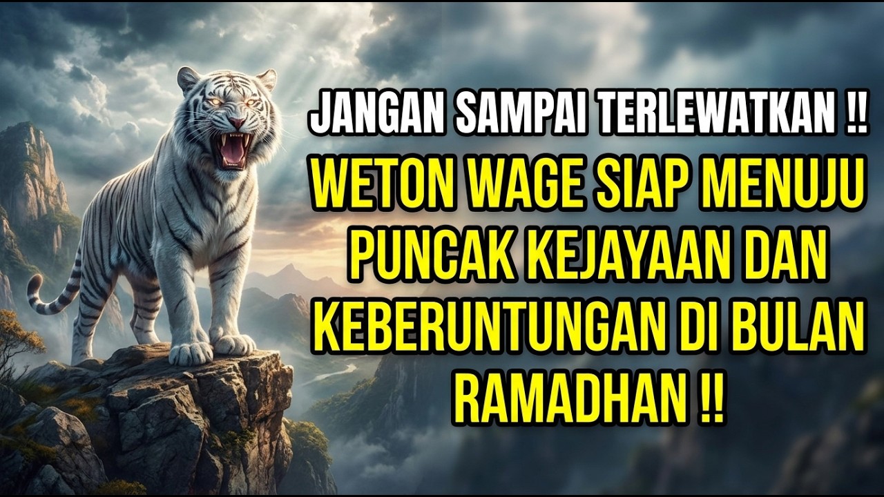 🔴 SUJUD SYUKUR❗ Di Bulan Ramadhan Ini, 3 Pintu Rezeki WETON WAGE Terbuka Lebar Lunas Semua Beban ❗