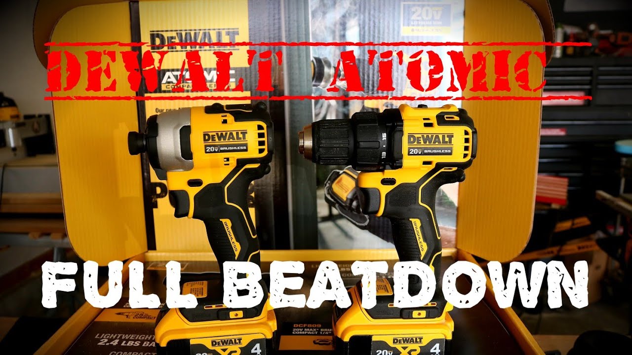 All New Dewalt Atomic Drill And Impact Driver REVIEW! (Full Beat Down) #dewalt #powertools #newtools