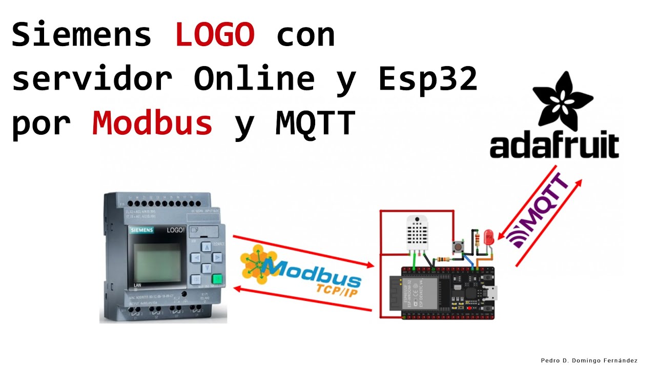 LOGO Semens y Esp32 con Modbus e Internet MQTT