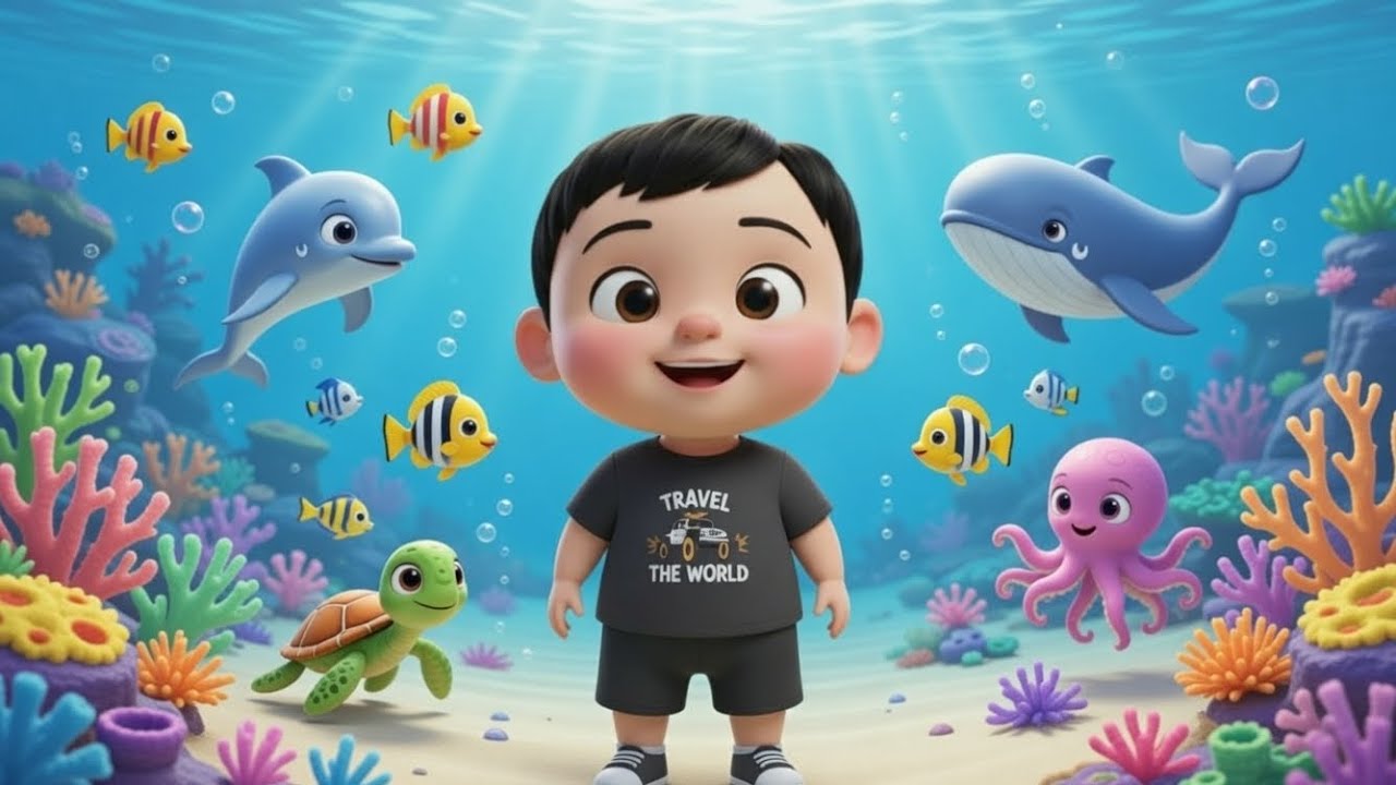 Sea Animals Song | Learn Ocean Animals for Kids | Fun Kids Song