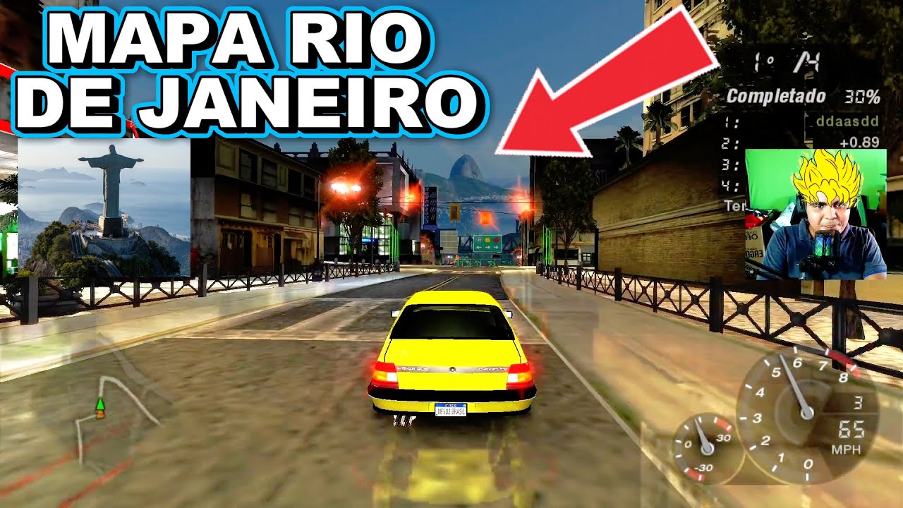 NEED FOR SPEED UNDEGROUND 2 BRASIL MOD RIO DE JANEIRO COM TODOS OS CARROS BRASILEIROS FICOU LINDO D+