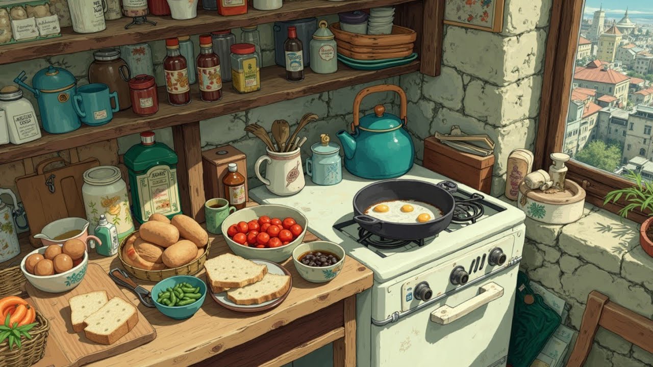 Cozy Kitchen Retreat - Immerse Yourself in Warm Jazz While Preparing Delicious Meals