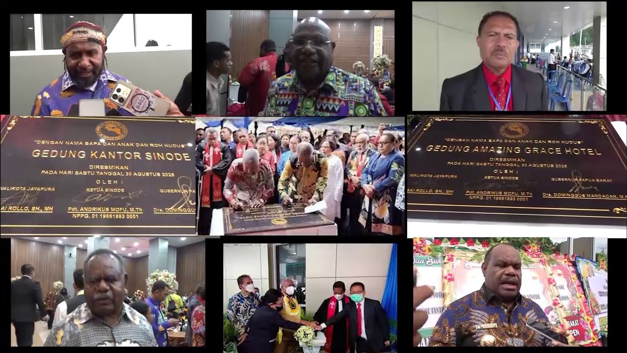 RESPON SUKACITA PEMIMPIN PAPUA ATAS PERESMIAN GEDUNG KANTOR SINODE DAN GEDUNG AMAZING GRACE HOTEL.