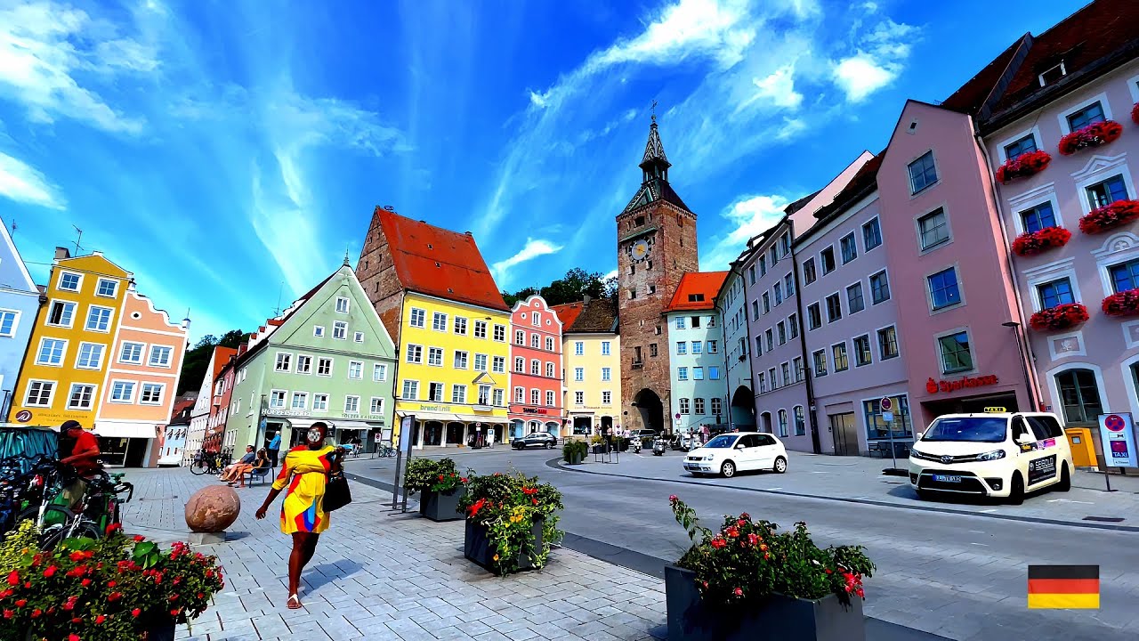 Landsberg am Lech | Medieval town hidden in Germany | 4K Walk | Impressive city gate