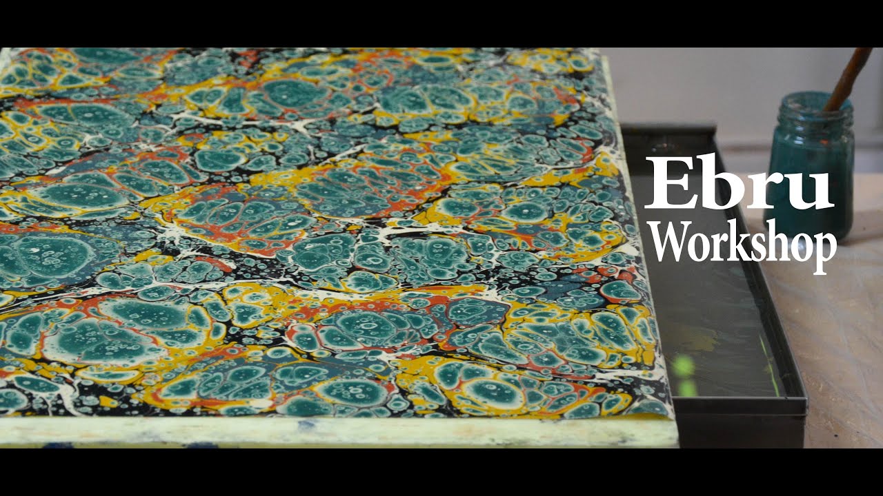 Ebru Turkish Paper Marbling Workshop in Istanbul