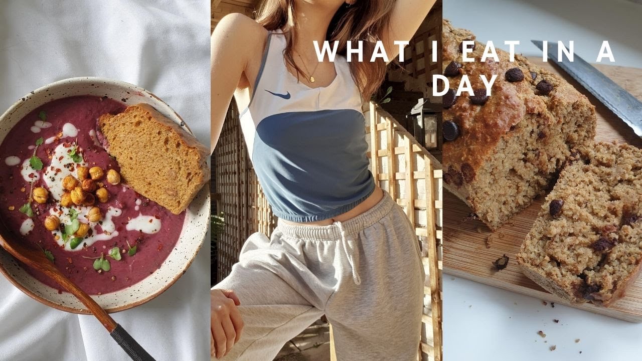 WHAT I EAT in a day, realistic plant based and healthy