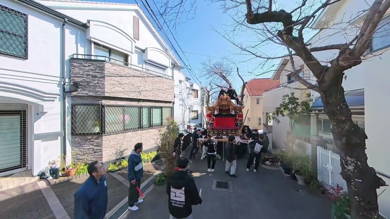 御影平野區地車_260308三星稲荷例大祭_参道