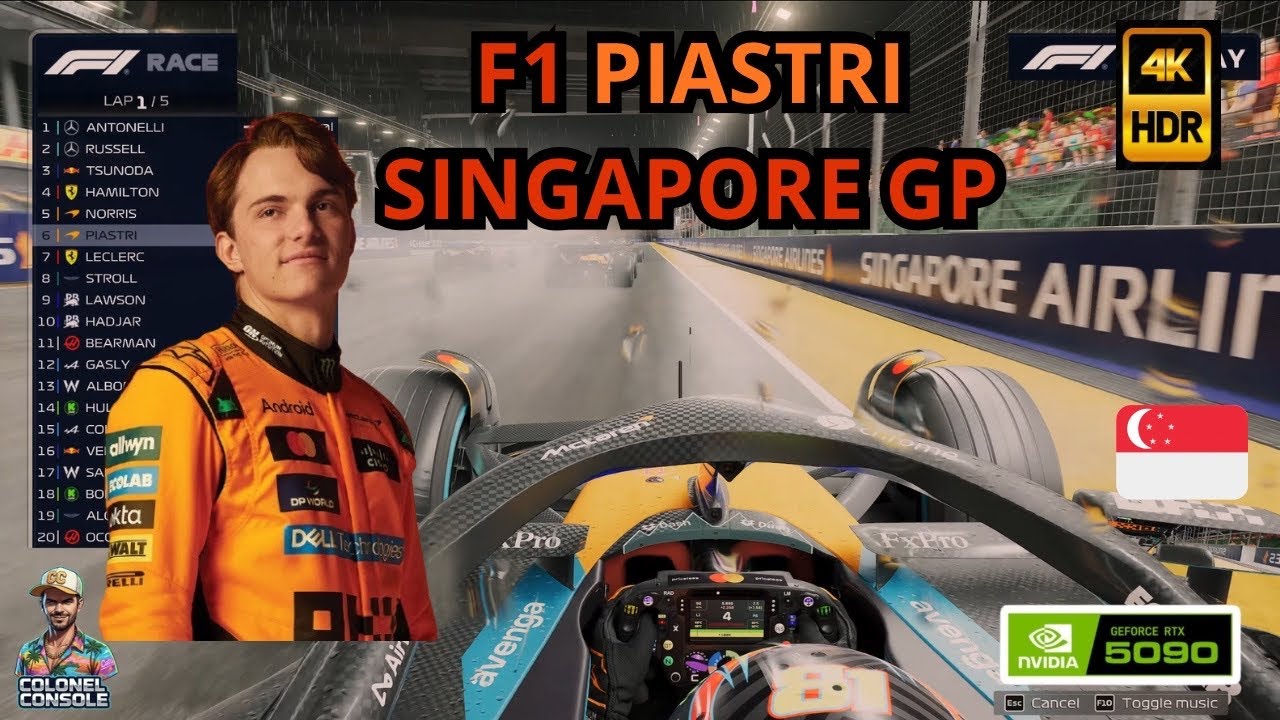 Formula one Piastri Singapore GP