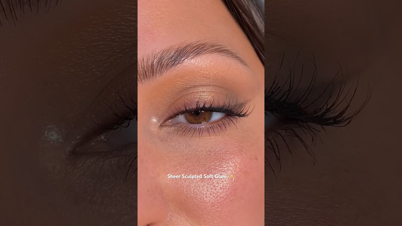Talk through tutorial: how I do my signature sheer soft glam eye makeup ✨ #makeuptutorial #eyeshadow