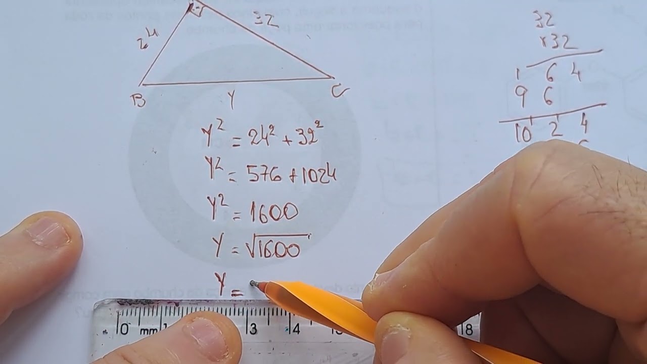 GEOMETRIA PLANA BÁSICA: Aplicaçao do Teorema de Pitágoras no Cálculo de um segmento . 
