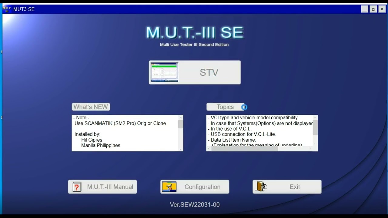 MUT3 use Scanmatik Passtrhu
