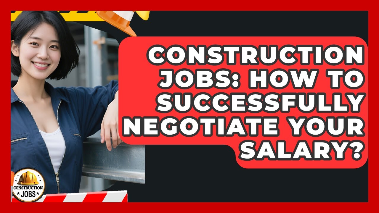 Construction Jobs: How To Successfully Negotiate Your Salary? - Construction Jobs