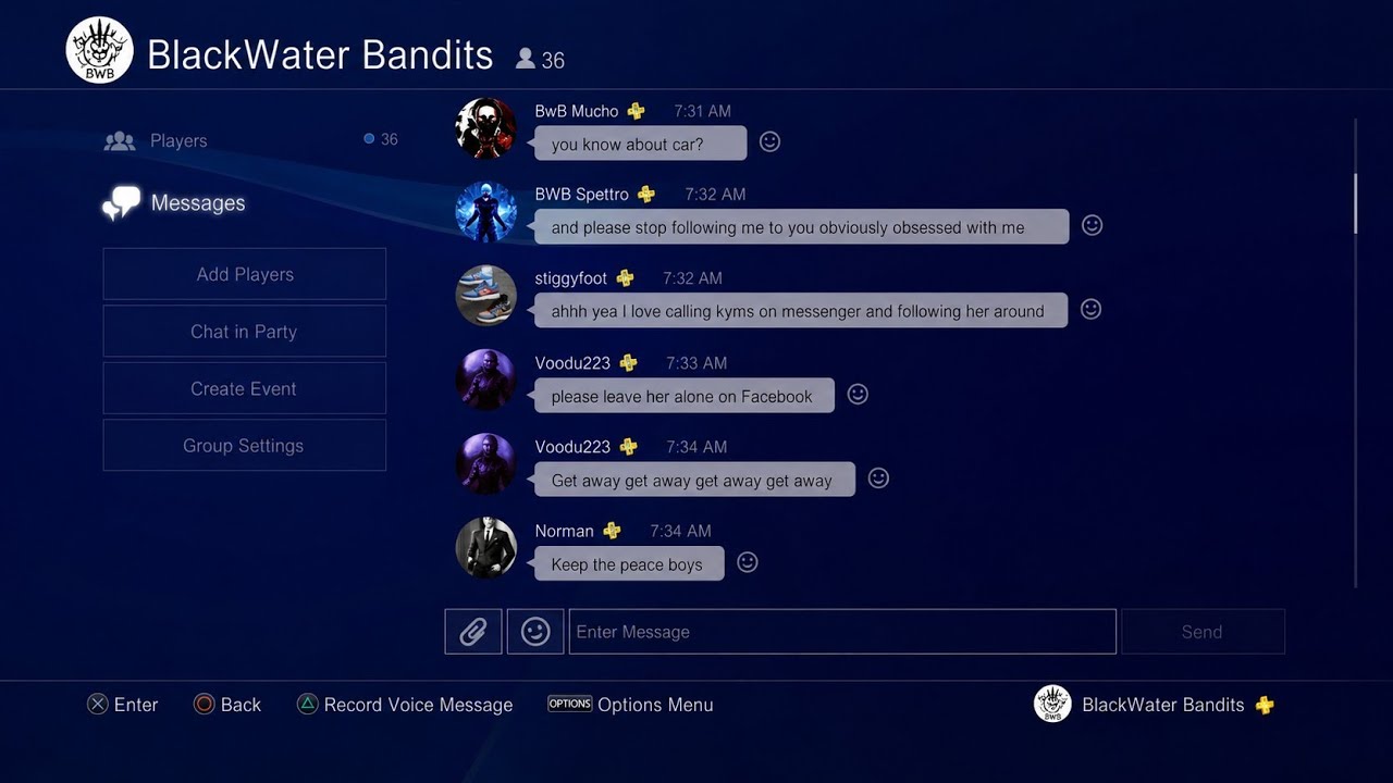 Leaking BlackWater Bandits Chat!!!!!! 