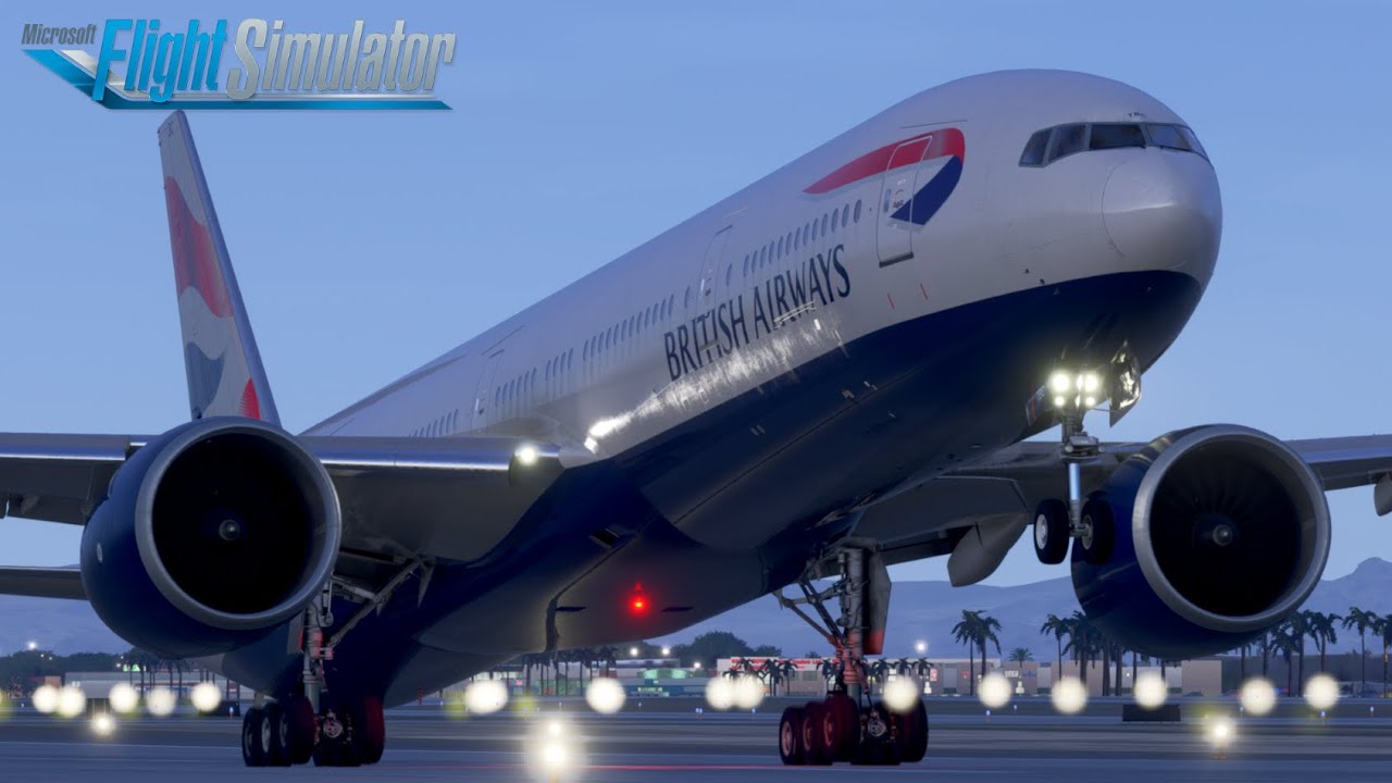 Flight Simulator B777-300ER: Las Vegas - London | British Airways Full Flight | MSFS2024