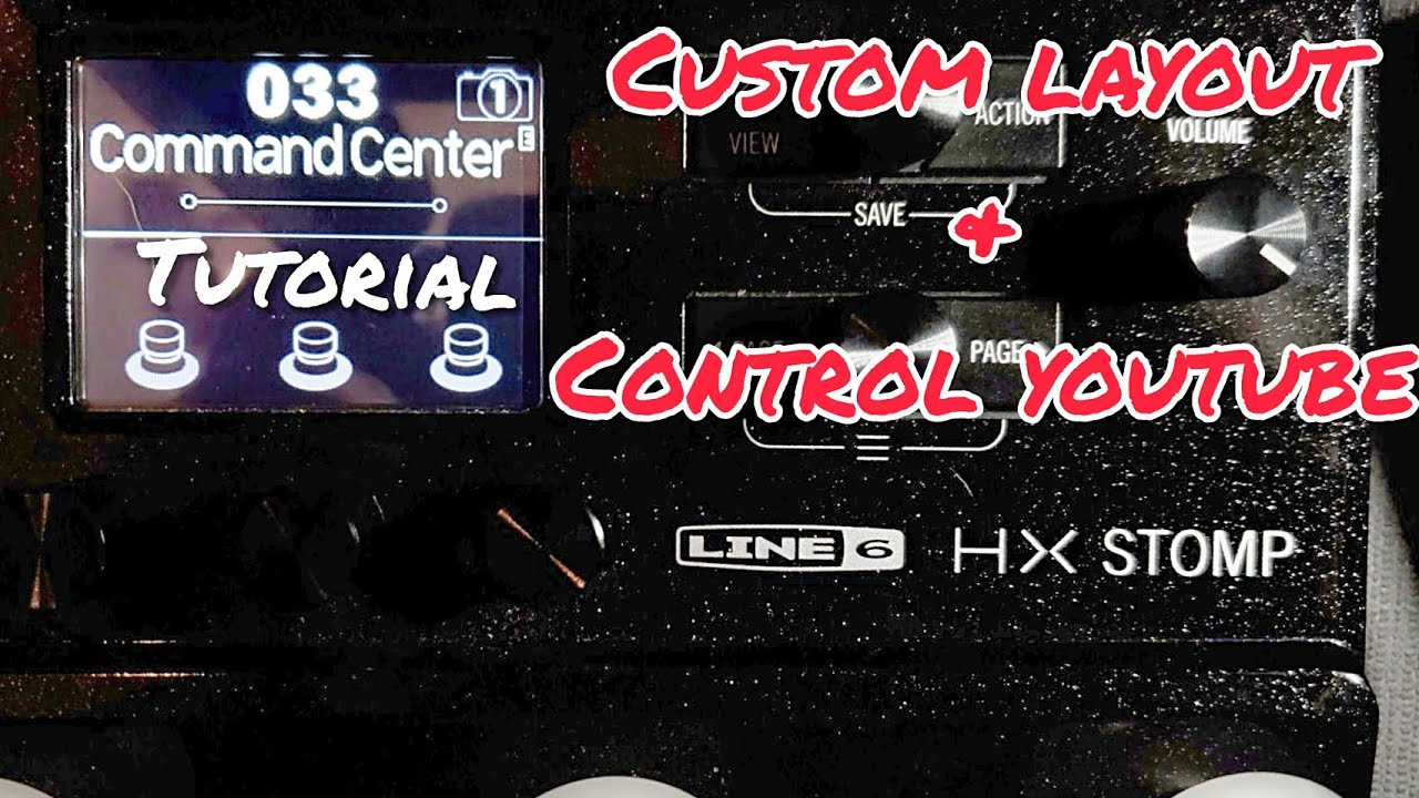 HX Stomp Command Center 3.0 Firmware Tutorial -  Custom Pedalboard and YouTube Remote ( No MIDI)