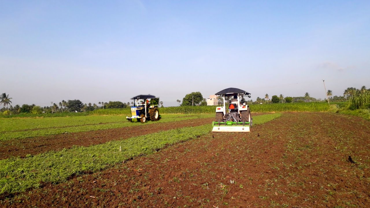 How To drive (plough,plow) Rotavator, ரொட்டவேட்டர் ஓட்டுவது எப்படி...?