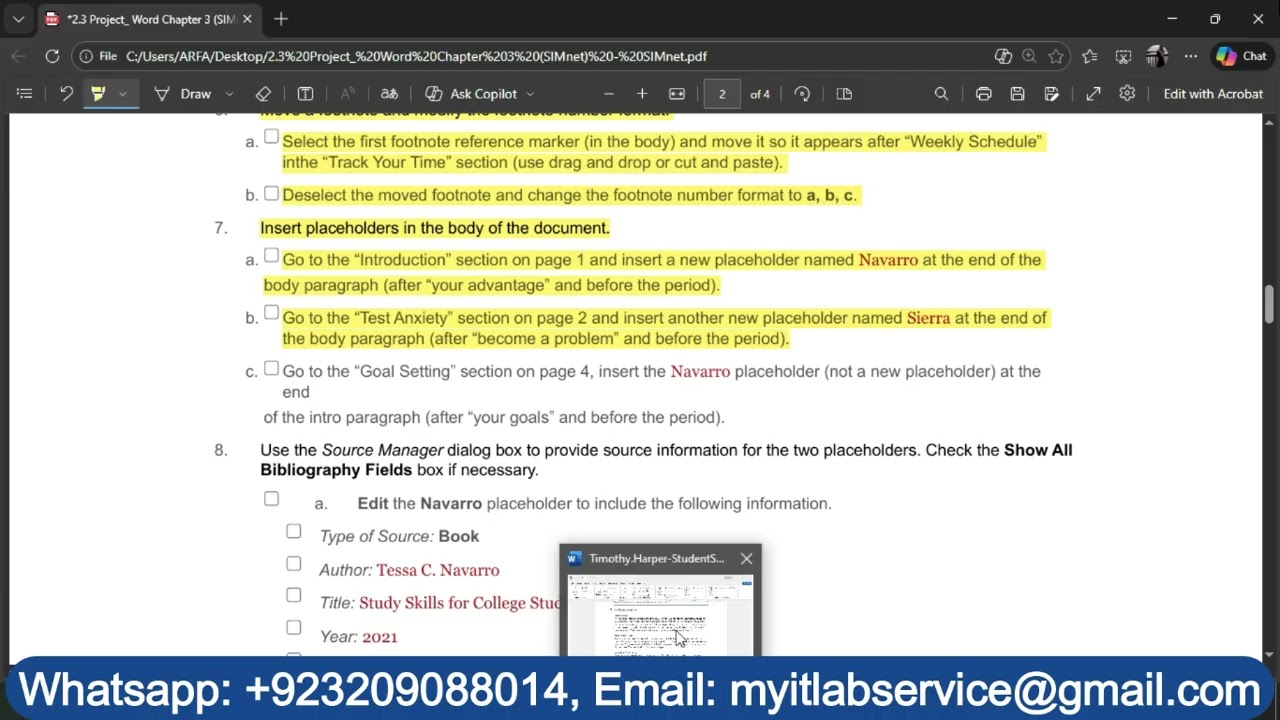 2.3 Project: Word Chapter 3 (SIMnet)|Top 3 Secrets to Mastering Chapter 3 with SIMnet Project Word