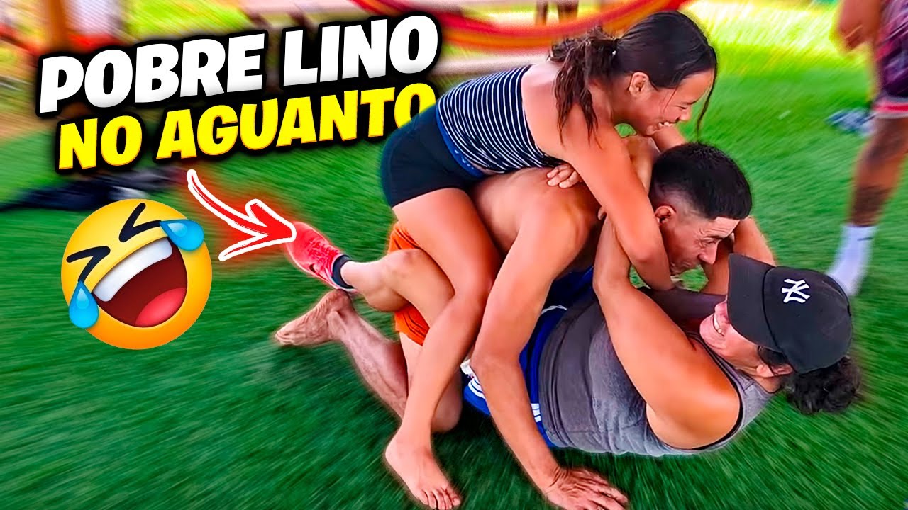 JA JA el CHOLO no aguantó el peso y cae como trapo al suelo