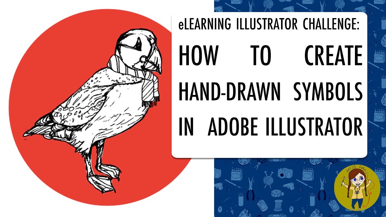 HOW TO CREATE HAND-DRAWN SYMBOLS IN ILLUSTRATOR | eLEARNING ILLUSTRATOR CHALLENGE