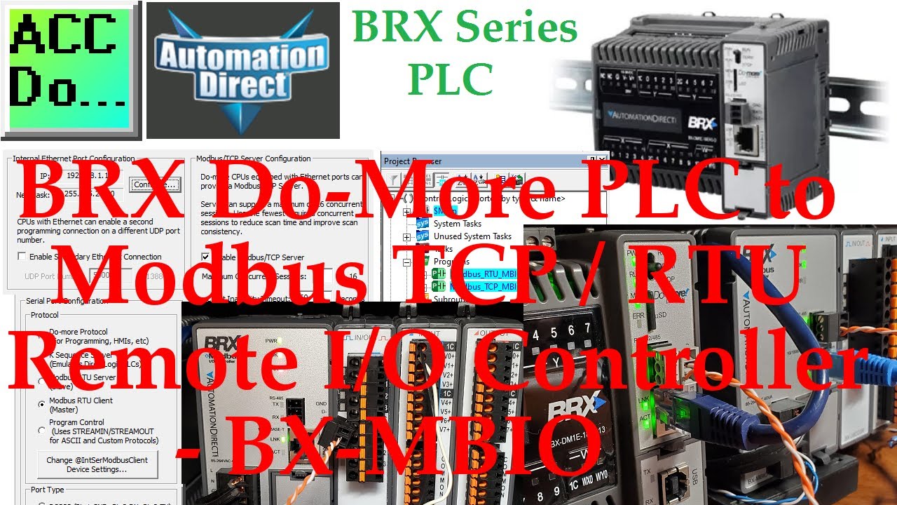 BRX Do-More PLC to Modbus Remote IO Controller BX-MBIO