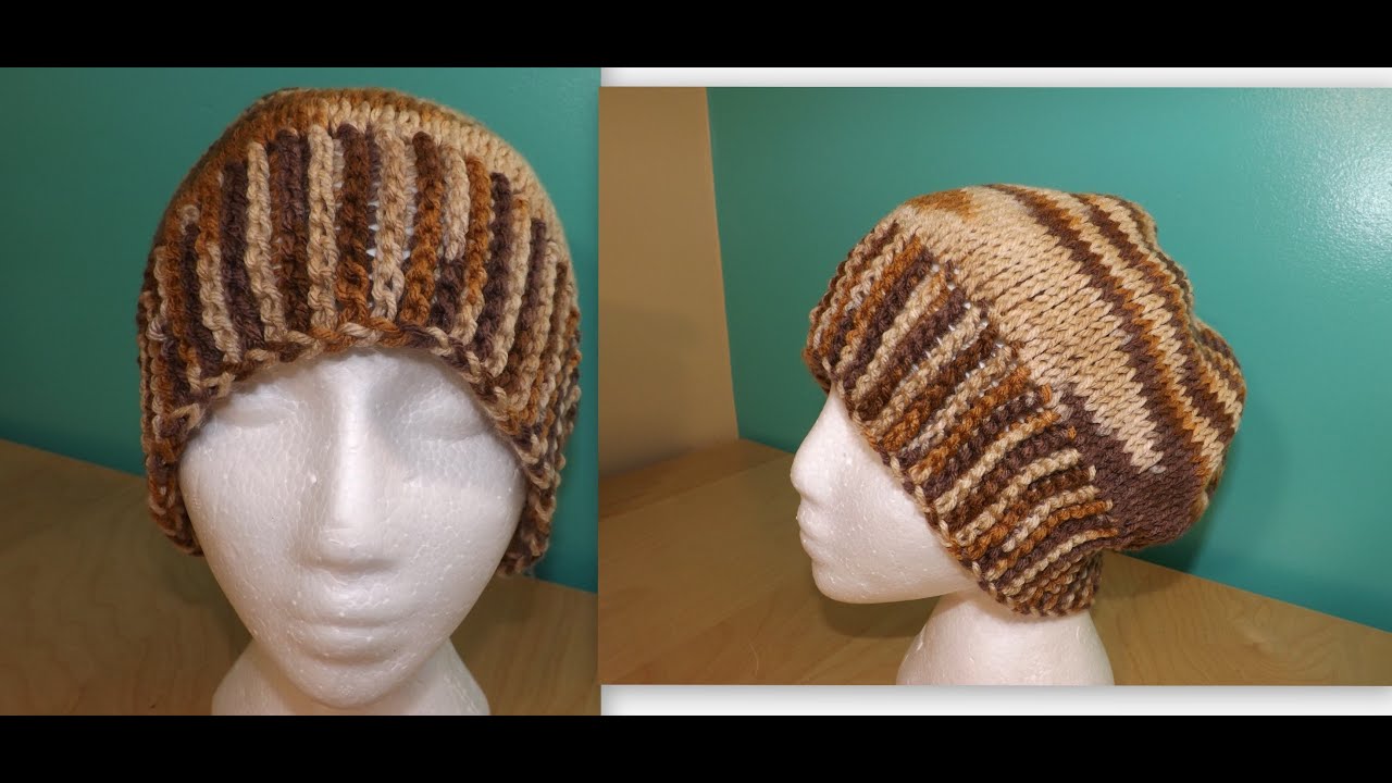 Crochet gorro tunecino facil para hombre - con Ruby Stedman