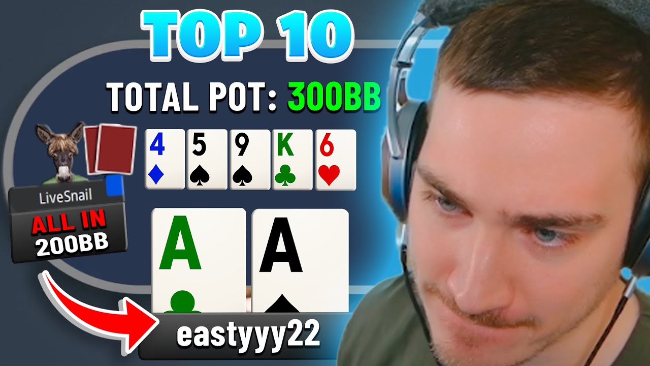 SUNRUNNING BUMHUNTER Makes Me RAGEQUIT My Session?! | Top 10 Poker Hands Ep. 114