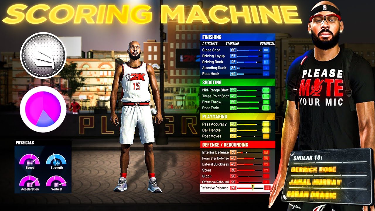 Revealing my FAVORITE BUILD in NBA 2K20! The Best Scoring Machine Build... | iPodKingCarter