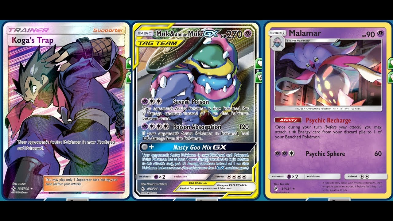 Super Tank MUK & ALOLAN MUK GX Deck, Massive 320 HP, Heals 100 HP EACH Attack