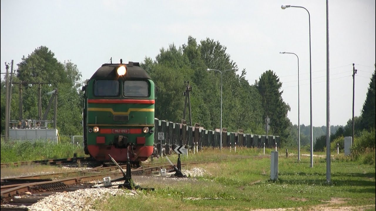 Тепловоз М62-1093 в ст. Лелле / M62-1093 at Lelle station