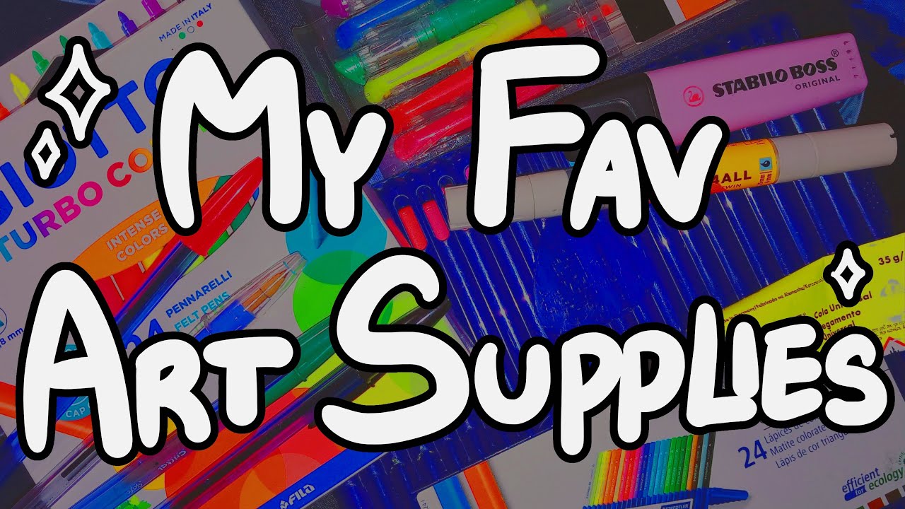 My Favorite Art Supplies! | best for a chunky sketchbook!