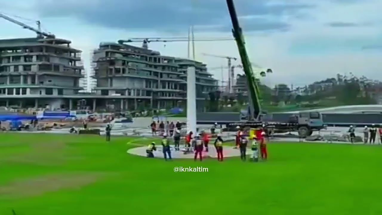DI LAPANGAN INI UPACARA BENDERA HUT RI 79 DILAKSANAKAN || LAPANGAN UPACARA  IBU KOTA NUSANTARA